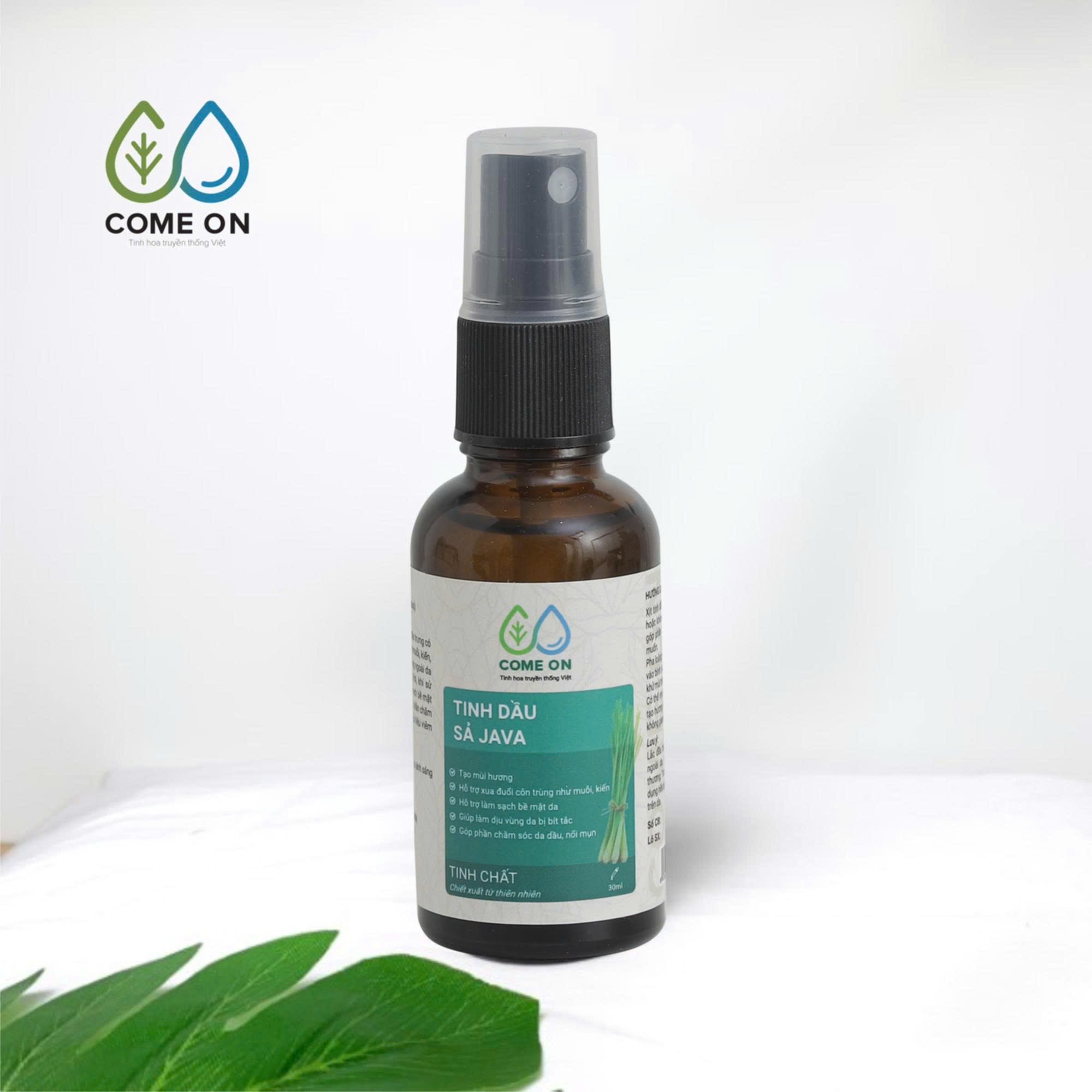 Tinh dầu sả Java đuổi muỗi, khử mùi, làm sạch da 30ml