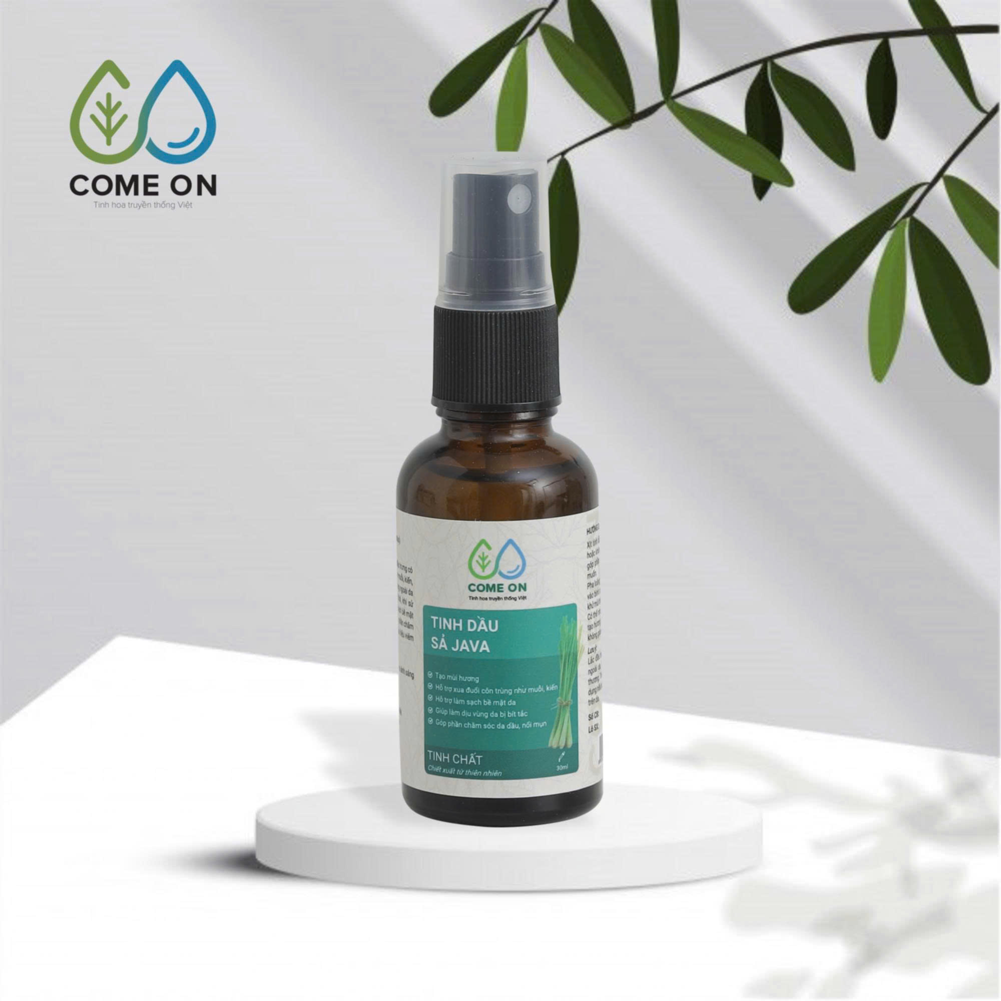 Tinh dầu sả Java đuổi muỗi, khử mùi, làm sạch da 30ml