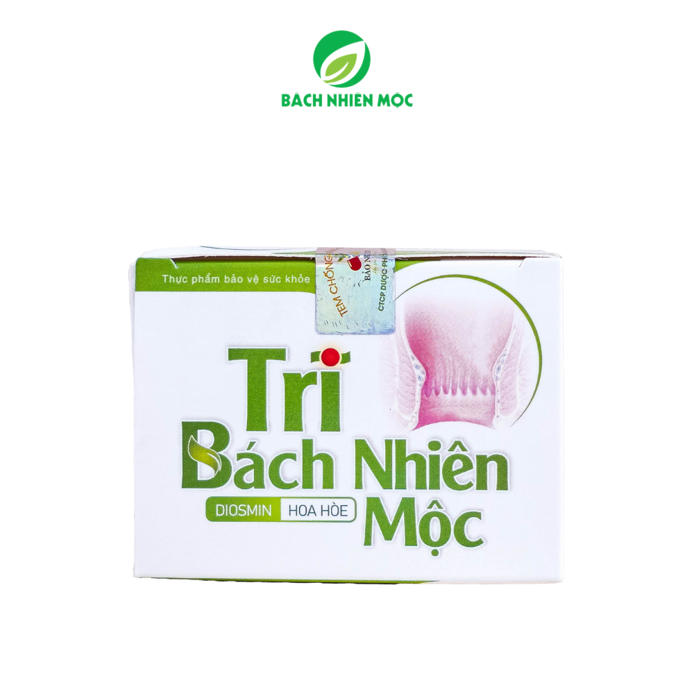 TPBVSK Trĩ Bách Nhiên Mộc hỗ trợ tăng sức bền thành mạch, giảm nguy cơ bị trĩ (Hộp 60 viên)