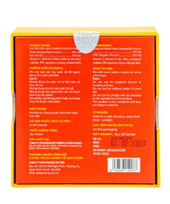 Nhân sâm và táo đỏ hòa tan (kèm túi)