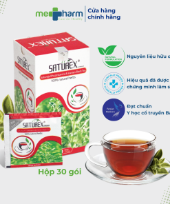 Trà hỗ trợ huyết áp cao và mỡ máu Saturex (Hộp 30 gói)