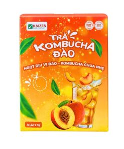 Trà Kombucha Đào ( Hộp 10 gói x 5g)