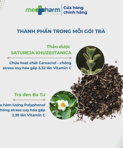 Trà hỗ trợ huyết áp cao và mỡ máu Saturex (Hộp 30 gói)