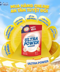Nước giặt xả Ultra Power hương nắng mai 3600ml