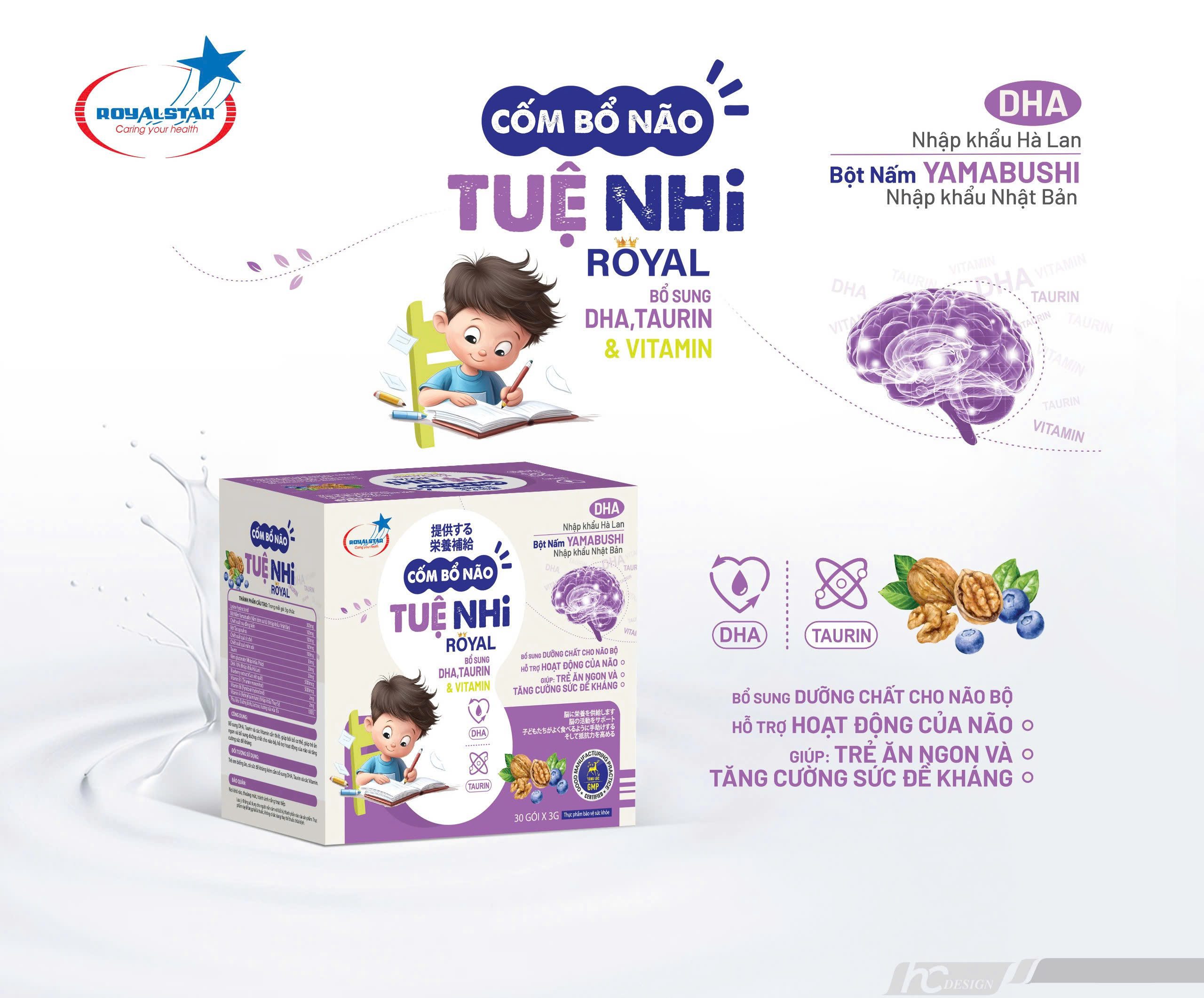 Cốm bổ não Tuệ Nhi Royal – Sản phẩm bổ sung dưỡng chất cho não bộ