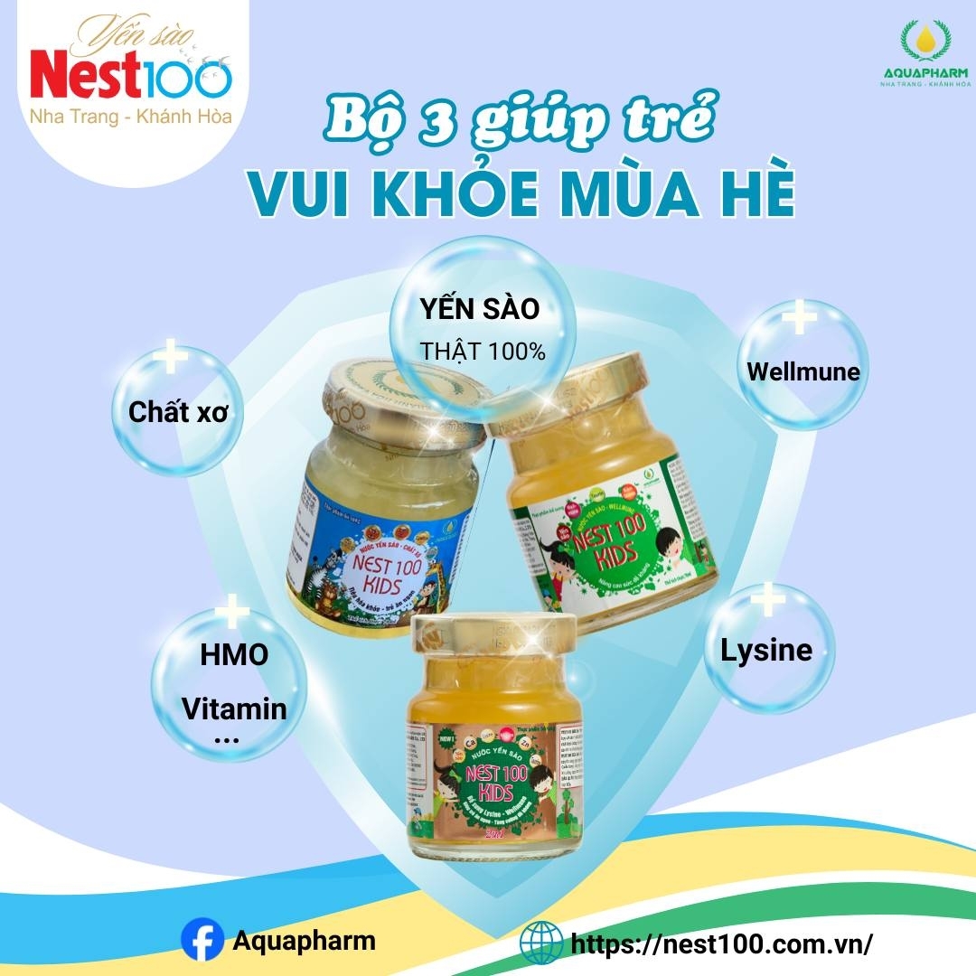 Nước Yến sào Wellmune Nest100 Kids – Nâng cao đề kháng (6 lọ)