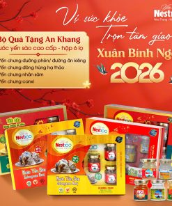 Nước Yến sào Nest100 – Chưng đường phèn (Hộp 6 lọ + túi)