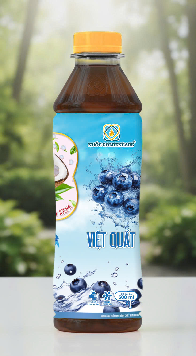THÙNG 24 CHAI NƯỚC GOLDENCARE – VIỆT QUẤT 500ml