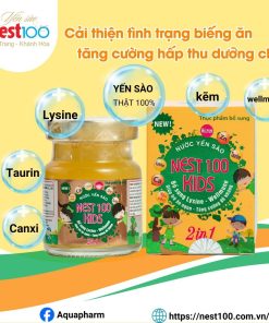 Nước Yến sào Nest100 Kids 2in1 (Lốc 6 lọ)