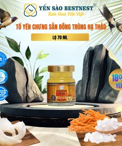 Hộp 1 hũ Tổ yến chưng sẵn BESTNEST HỘI AN 18% Đông Trùng Hạ Thảo