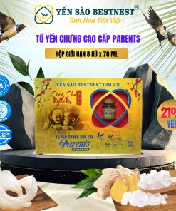 Tổ yến chưng sẵn BESTNEST Hội An 21% Parents Tết 2026 – Hộp cứng 8 hũ