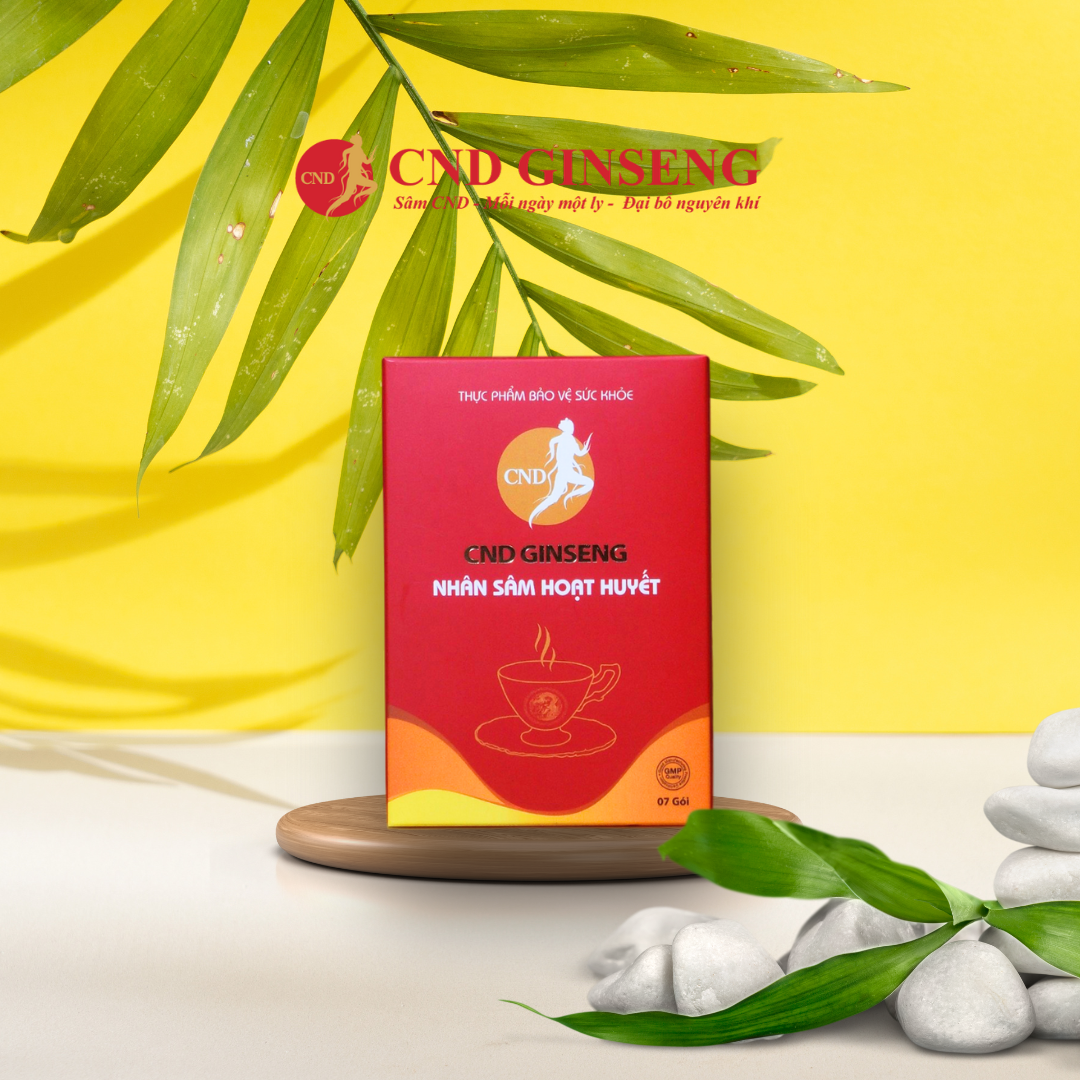 Sâm CND Ginseng Hoạt Huyết – Hỗ trợ tuần hoàn não, giảm đau đầu, chóng mặt – 7 gói