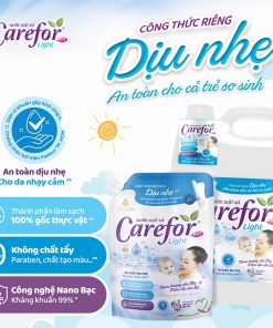 Nước giặt xả dịu nhẹ Carefor Light 3600ml