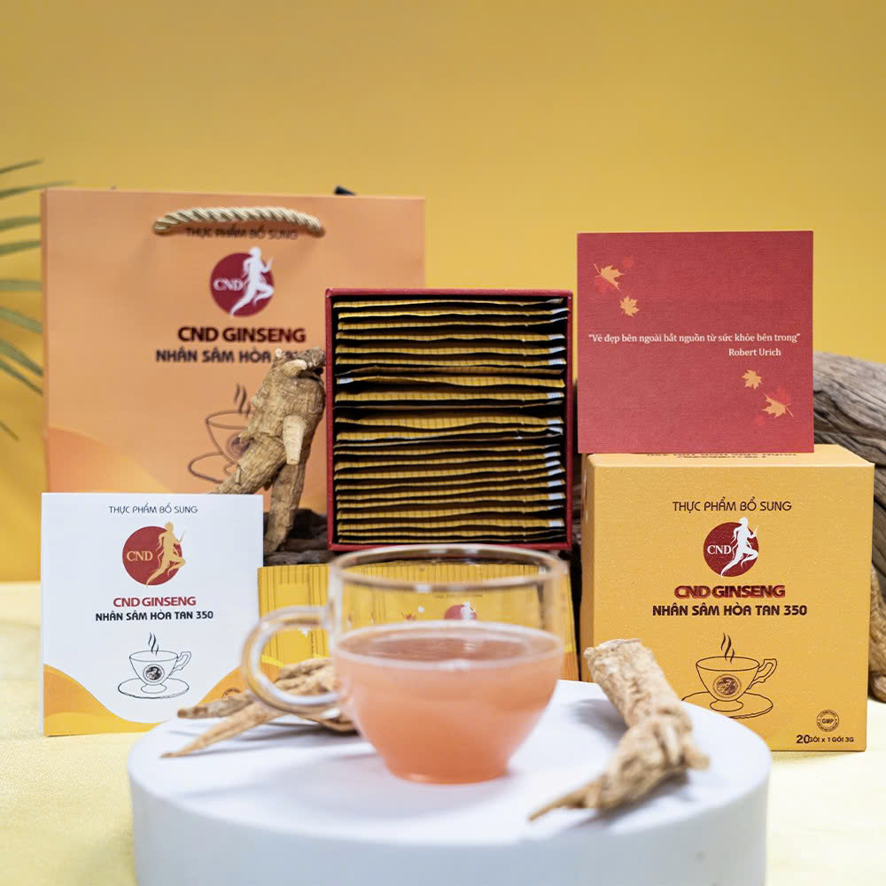 Thực phẩm bổ sung NHÂN SÂM HOÀ TAN 350 – 20 gói (kèm túi)