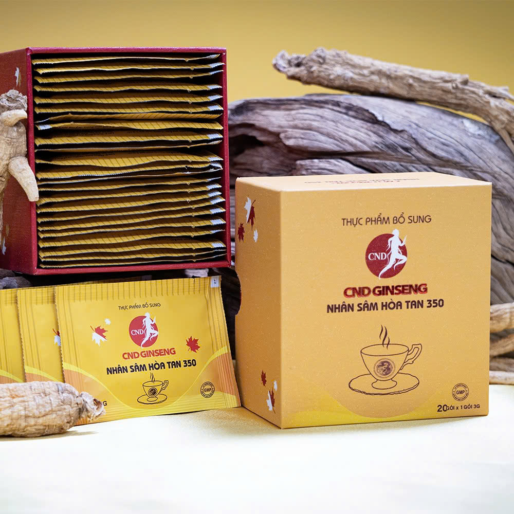 Thực phẩm bổ sung NHÂN SÂM HOÀ TAN 350 – 20 gói (kèm túi)