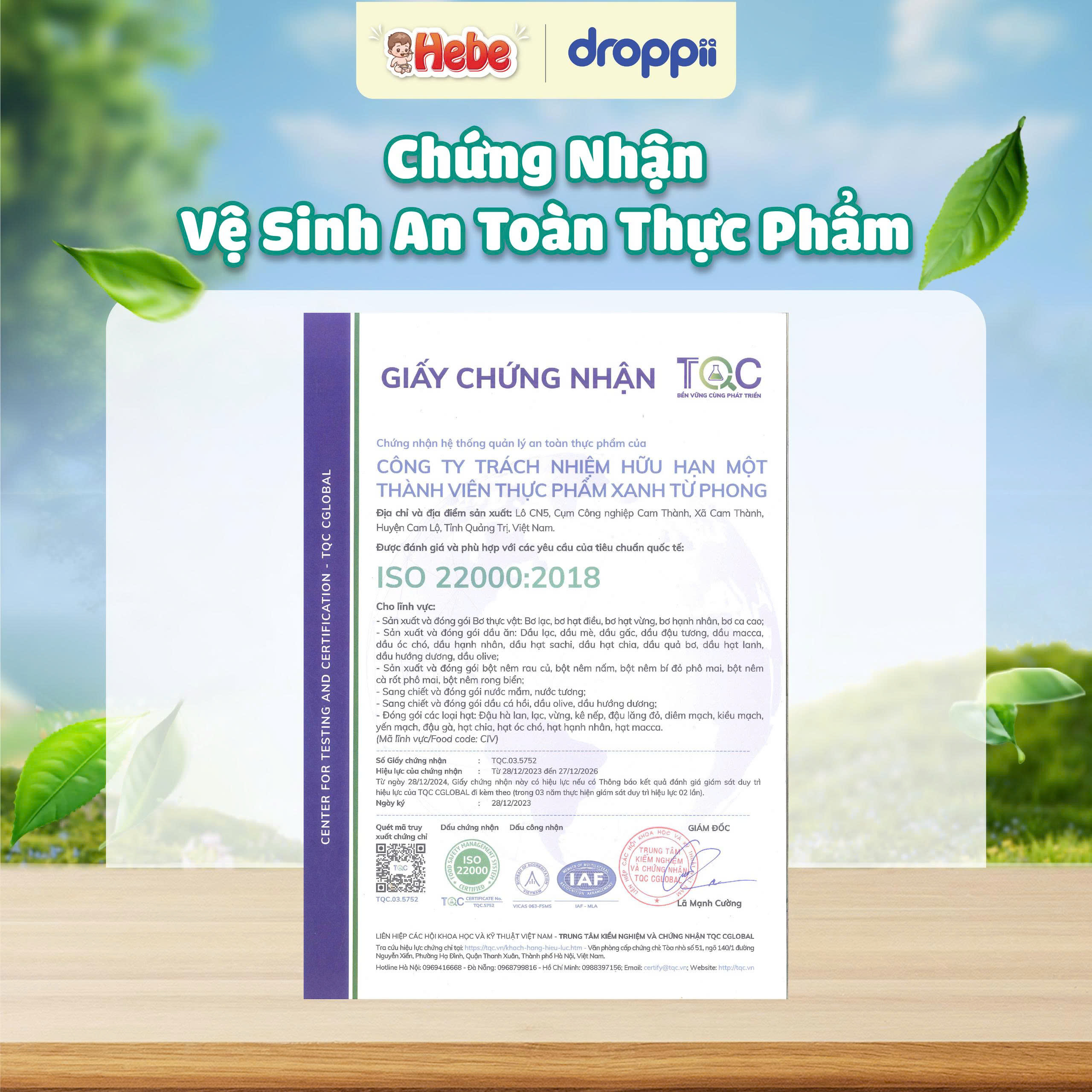 Dầu chiên xào tự nhiên cho bé HEBE chịu nhiệt 200°C (chai 150ml)