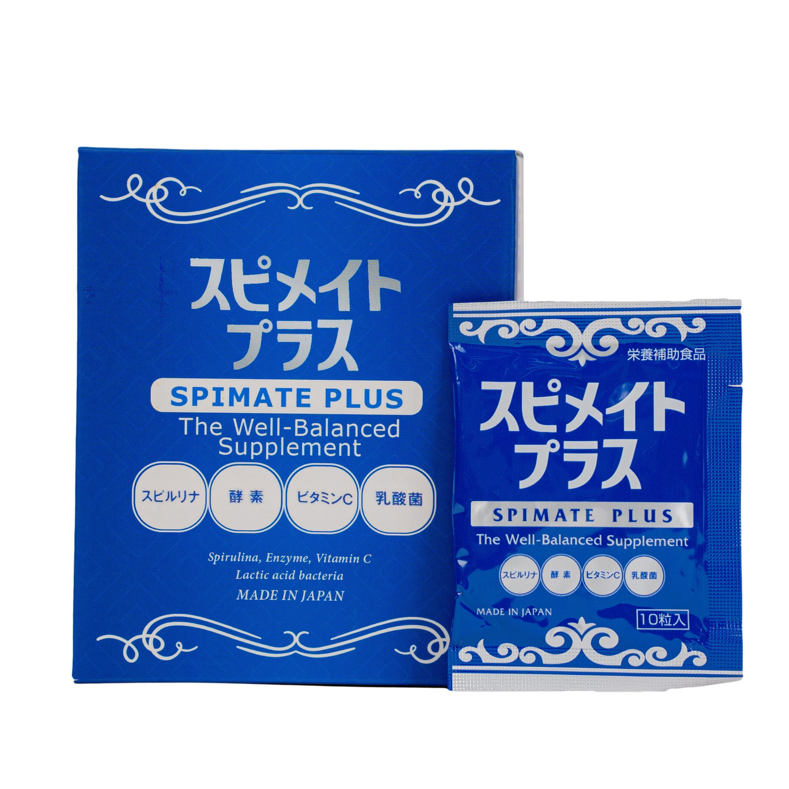 Viên Tảo Xoắn Spirulina Spimate Plus Nhật Bản 30gr