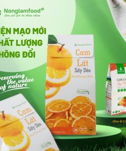 Cam lát sấy dẻo Nonglamfood – Hộp 100g