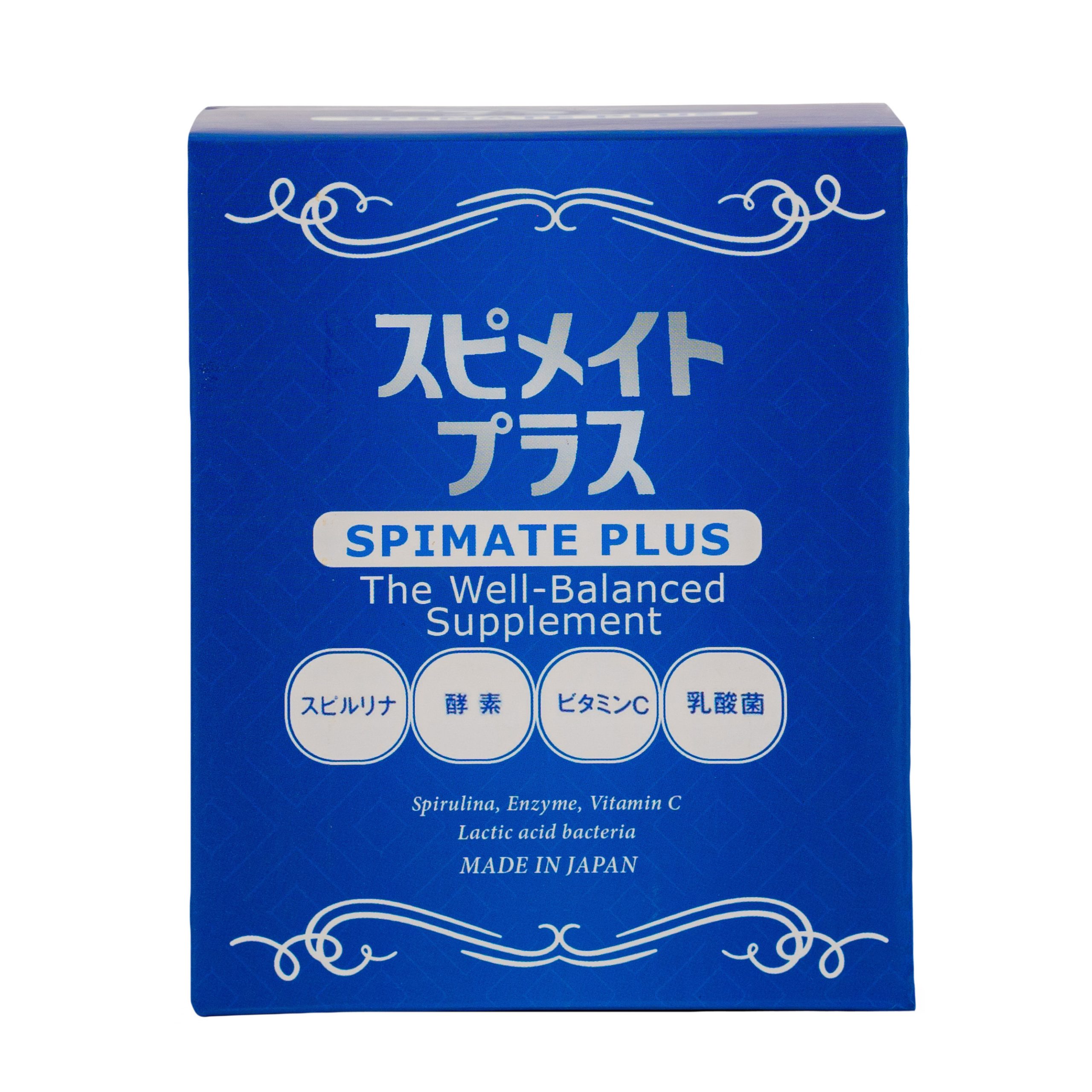 Viên Tảo Xoắn Spirulina Spimate Plus Nhật Bản 30gr