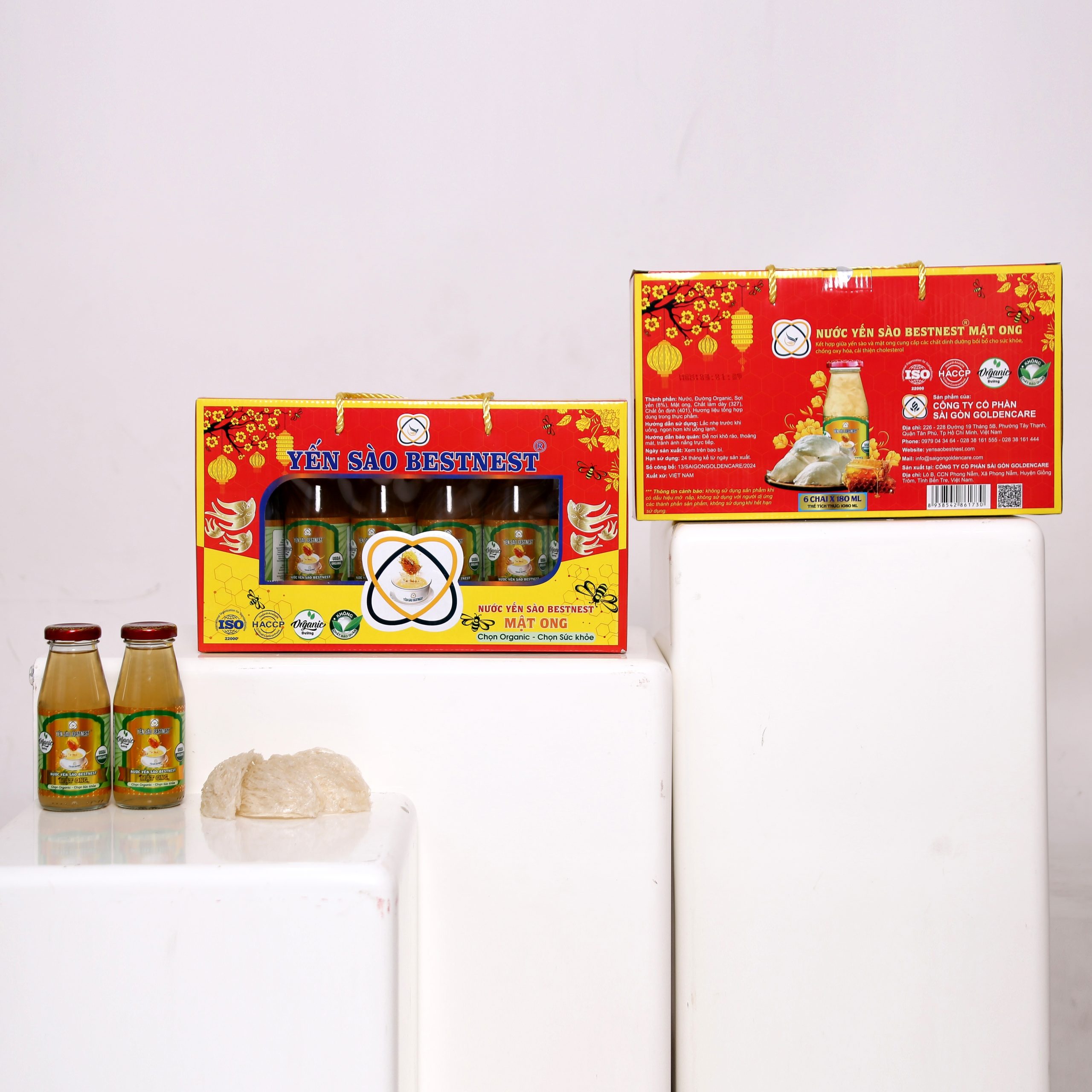 Hộp 6 chai Nước yến sào BESTNEST Mật ong 180ml