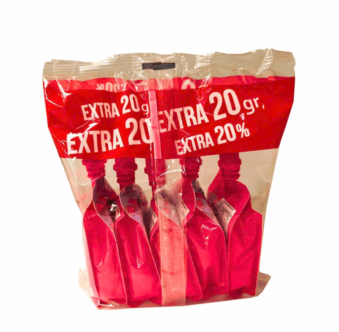 1 Gói (5 túi x 120g) INACO Jelly Drink Strawberry – Nước thạch Quả dâu tây