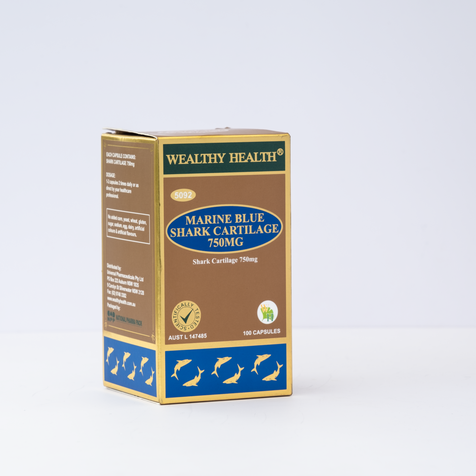 Viên Uống Sụn Cá Mập Marine Blue Shark Cartilage 750mg