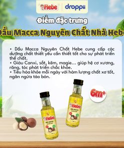 Dầu macca nguyên chất HEBE (chai 100ml)