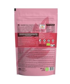 Bột protein thực vật lắc dâu sữa dừa hữu cơ Dragon Superfoods 450g