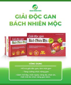 TPBVSK Giải Độc Gan Bách Nhiên Mộc hỗ trợ giải độc gan, mát gan (Hộp 60 viên)