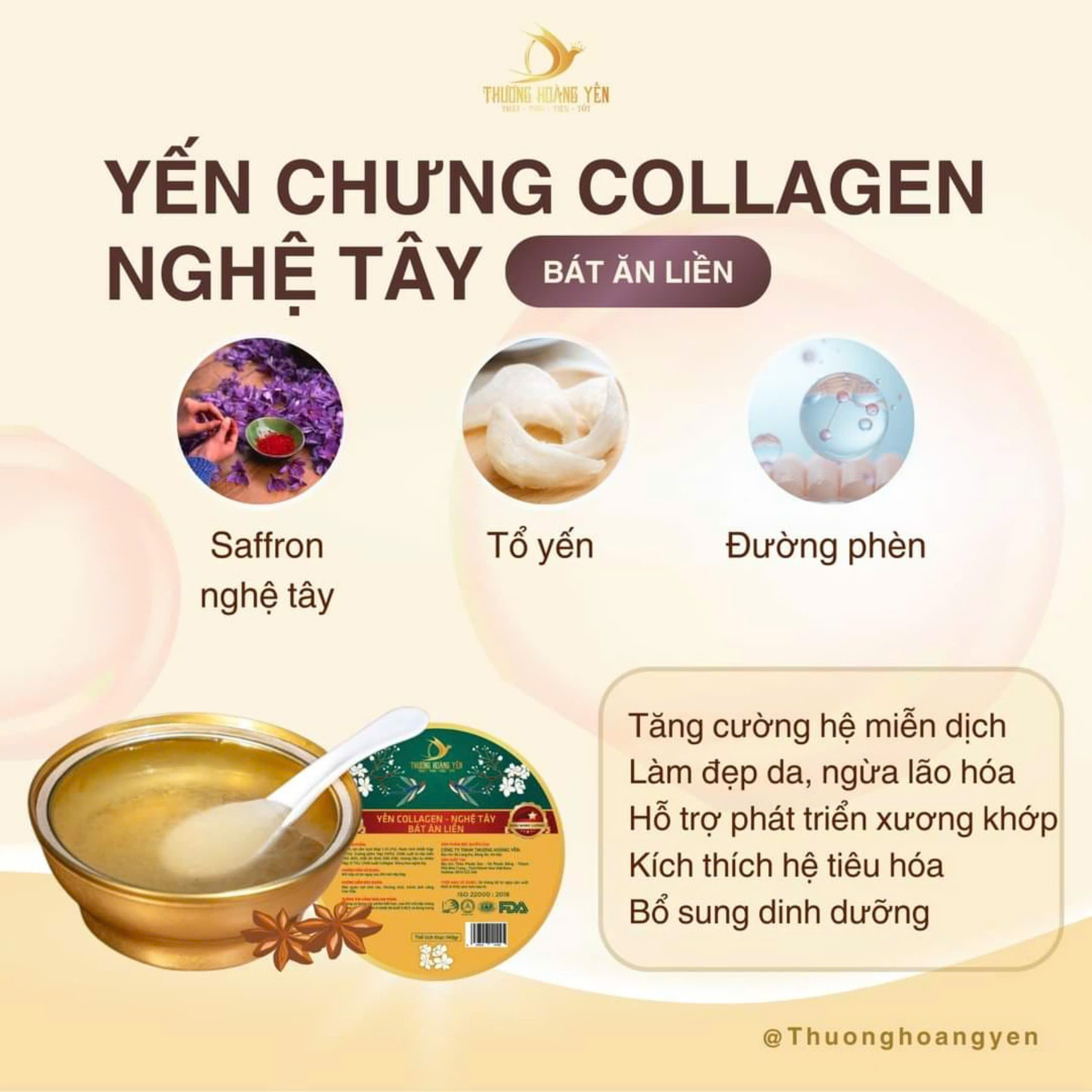 SET 6 Yến chưng Ăn liền mix vị Đặc biệt – THƯỢNG HOÀNG YẾN 140gr