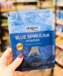 Bột tảo Blue Spirulina hữu cơ Dragon Superfoods 75g