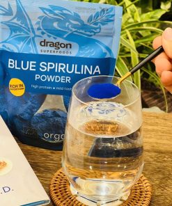 Bột tảo Blue Spirulina hữu cơ Dragon Superfoods 75g