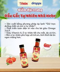 Dầu gấc tự nhiên HEBE (chai 100ml)