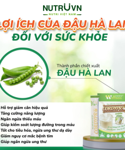 Bột Protein thực vật Cordypro – Hỗ trợ cơ bắp, sức bền, tim mạch, tăng cường miễn dịch (30 gói)