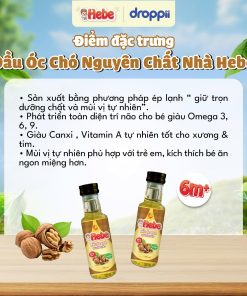 Dầu óc chó nguyên chất HEBE (chai 100ml)