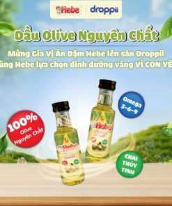 Dầu olive extra virgin HEBE nguyên chất nhập khẩu 100% từ Ý (chai 100ml)