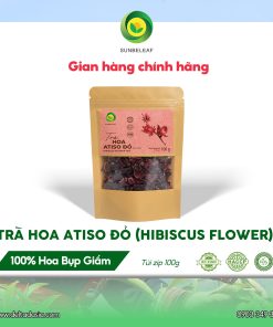 Trà Hoa Atiso Đỏ Sunbeleaf (Bụp Giấm) – Thức Uống Thanh Mát Dễ Chịu – Túi Zip 100g