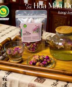 Trà Hoa Mẫu Đơn Sunbeleaf – Thức Uống Thảo Mộc Dịu Nhẹ Cho Phái Đẹp – Túi Zip 80g