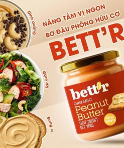 Bơ đậu phộng hữu cơ Bett’r 250g