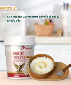 Thùng 24 cốc Cháo yến tiến vua vị sườn non THƯỢNG HOÀNG YẾN 20gr
