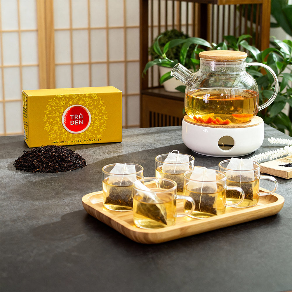 Trà Đen (Hồng Trà) Sunbeleaf – Mang Lại Cảm Giác Tỉnh Táo, Sảng Khoái Mỗi Ngày – Hộp 20 Gói