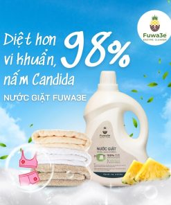 Nước giặt hương bạc hà Fuwa3e 90% enzyme dứa diệt nấm đồ lót 3.5l