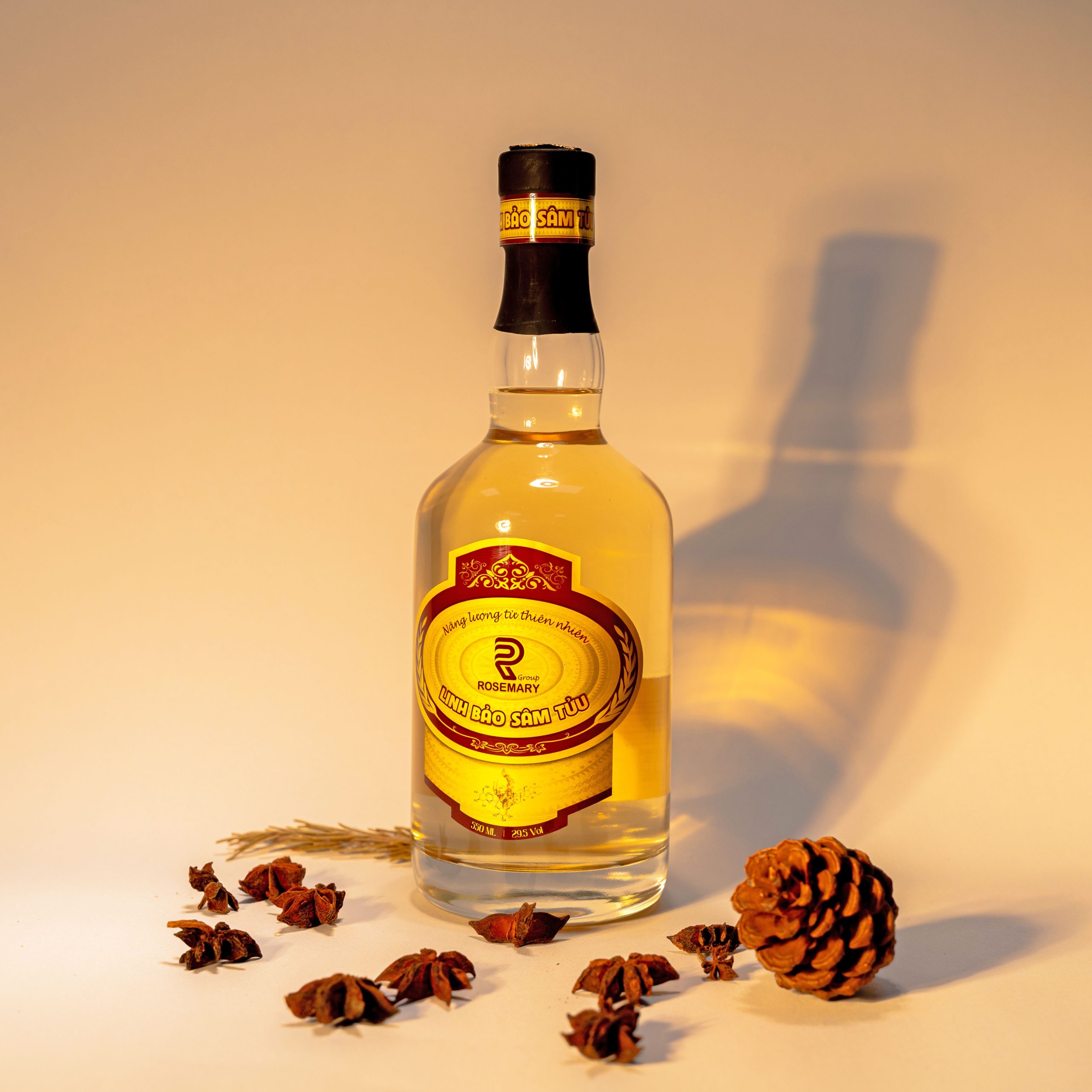 Rượu sâm LINH BẢO SÂM TỬU (chai 550ml)