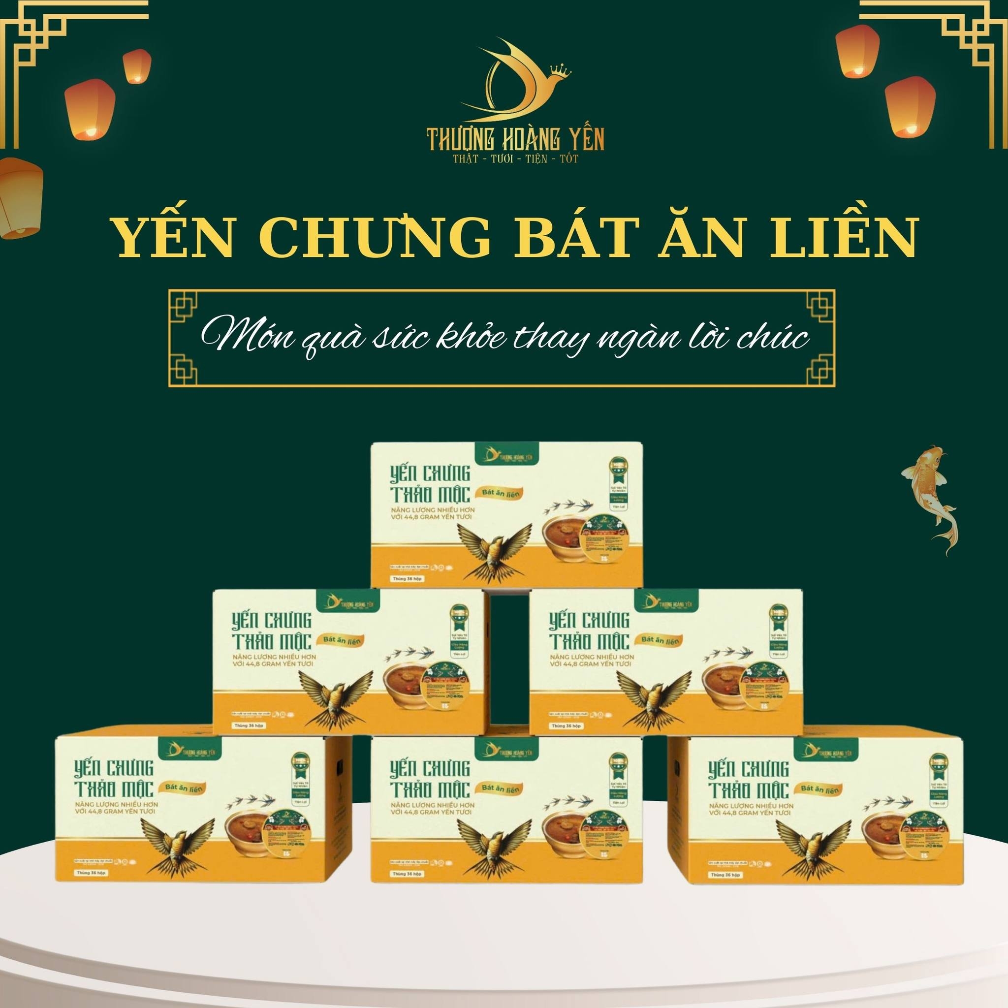 Tổ yến chưng ĂN LIỀN vị Đặc biệt THƯỢNG HOÀNG YẾN 140gr
