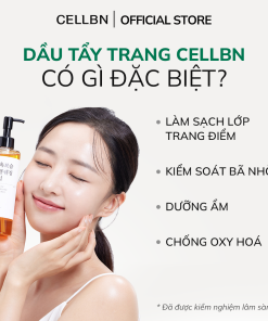 Dầu tẩy trang 2in1 CELLBN 250ml – Dầu tẩy trang & Sữa rửa mặt, Sạch Sâu, Dưỡng Ẩm Sâu, Không khô da