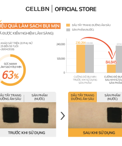 Dầu tẩy trang 2in1 CELLBN 250ml – Dầu tẩy trang & Sữa rửa mặt, Sạch Sâu, Dưỡng Ẩm Sâu, Không khô da