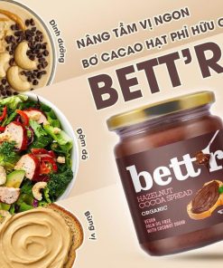 Bơ cacao hạt phỉ hữu cơ Bett’r 250g