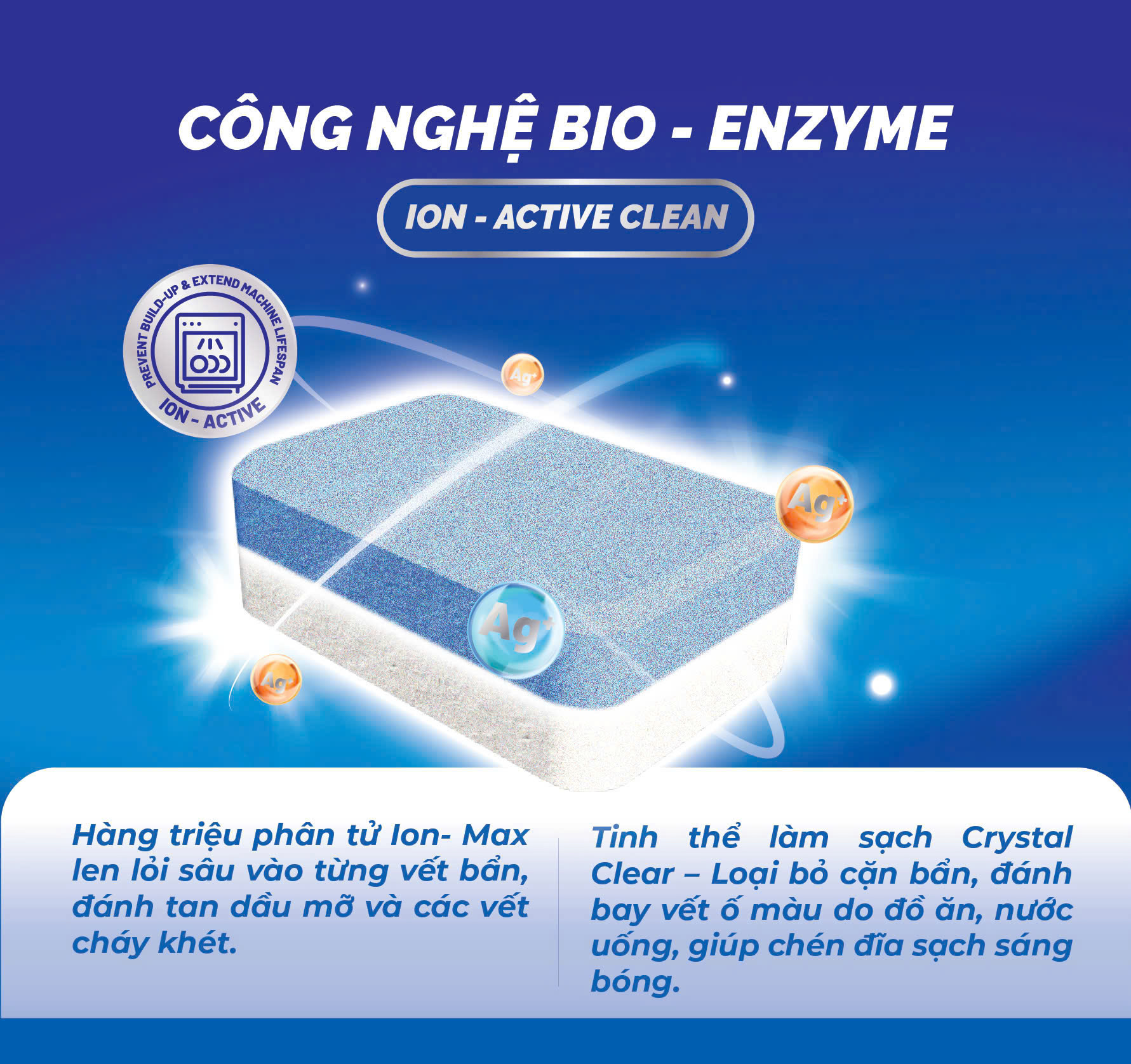 Viên rửa chén OBAY không mùi 500gram – Hộp 25 viên (dùng cho máy rửa bát)