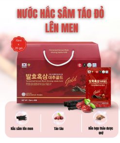 Nước hắc sâm táo đỏ lên men 70ml x 20 gói