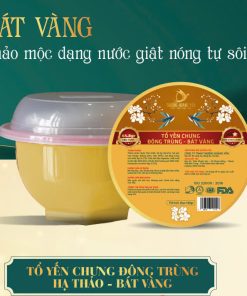 Tổ yến chưng TỰ SÔI Bát vàng các vị THƯỢNG HOÀNG YẾN 140gr